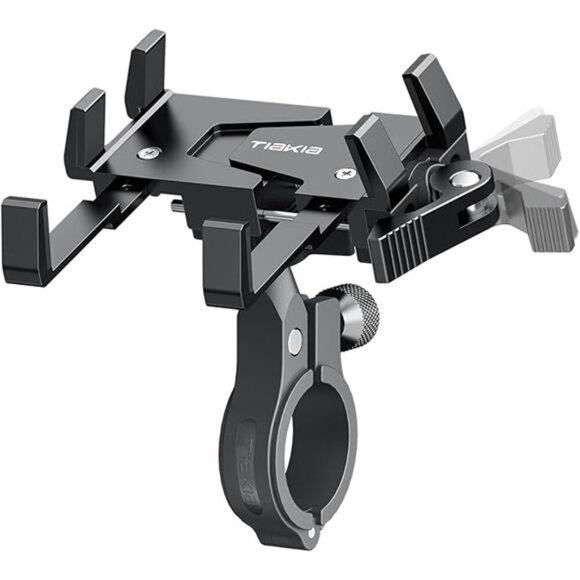 Bike Phone Mount Holder, Aluminum Motorcycle Phone Mount, Handlebar Mounted Cell - Picture 7 of 7